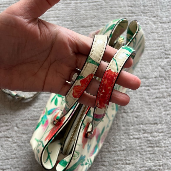 Kate Spade RARE Hummingbird & Floral Satchel - Picture 9 of 16